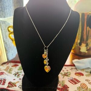 Elegant Silver Heart Pendant Necklace